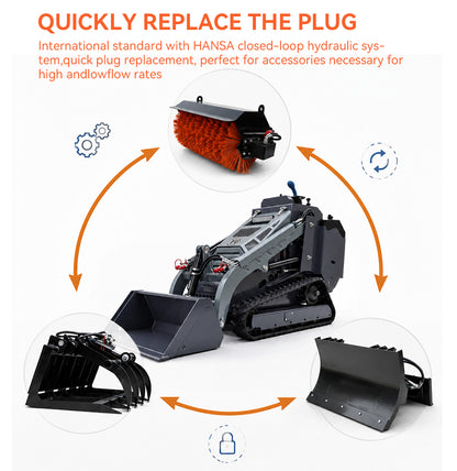 DIG-BOY DBL-V1000 Stand-On Mini Skid Steer